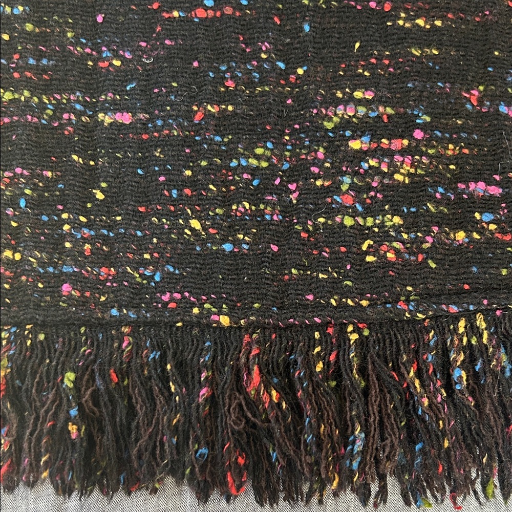Ganni Black Multicolor Tweed Mini Skirt - Picture 2 of 5